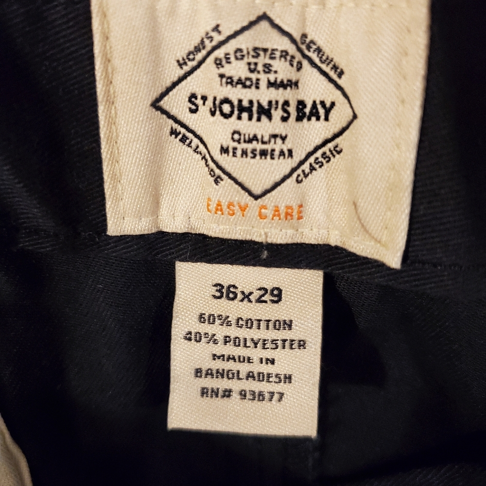 St. John's Bay Black Dress Pants - Picture 4 of 8